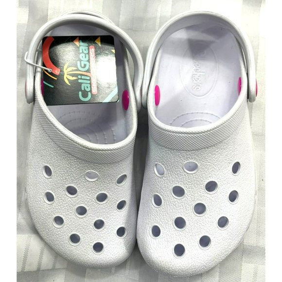 Skechers Youth Girls Heart Charmer Clogs, color white, size 12 - Picture 2 of 10